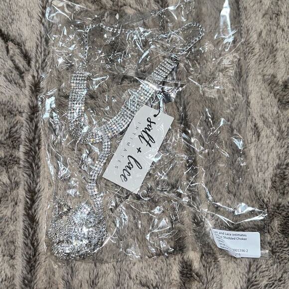 Salt and Lace Silver Choker Body Chain Jewelry | Sz OS, NWT - Picture 2 of 4